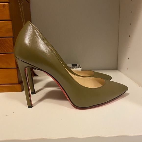 Christian Louboutin 120 mm Pigalle olive size 36 - Picture 3 of 4